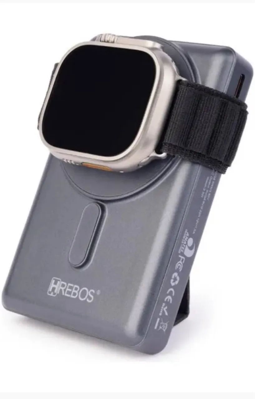 Power Bank 10000mAh 3 em 1 com Fixação Magnética para iphone , AirPods e Apple Watch  - Foto 3