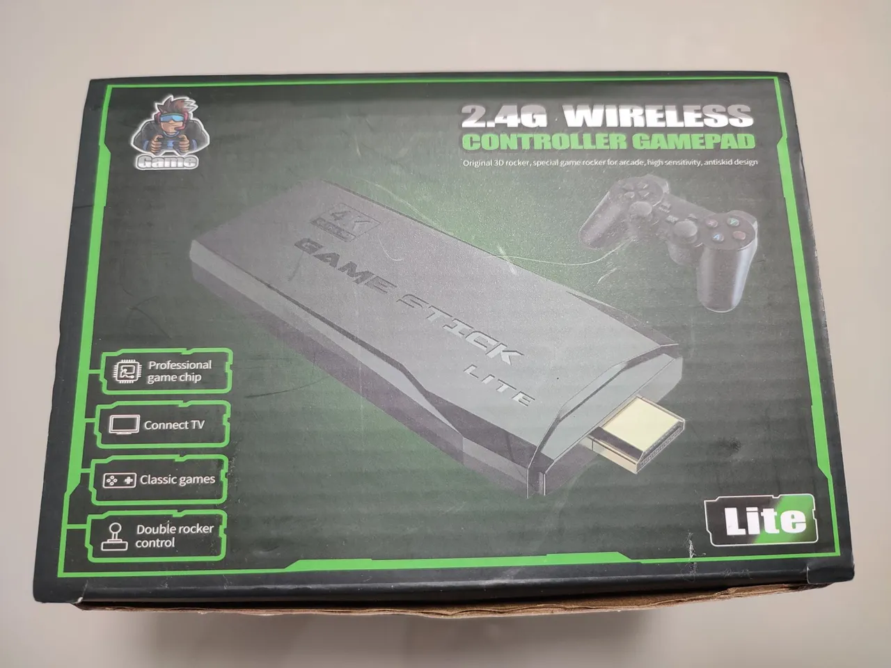 Game Stick Lite - Console 2.4G Sem Fio com Jogos Clássicos