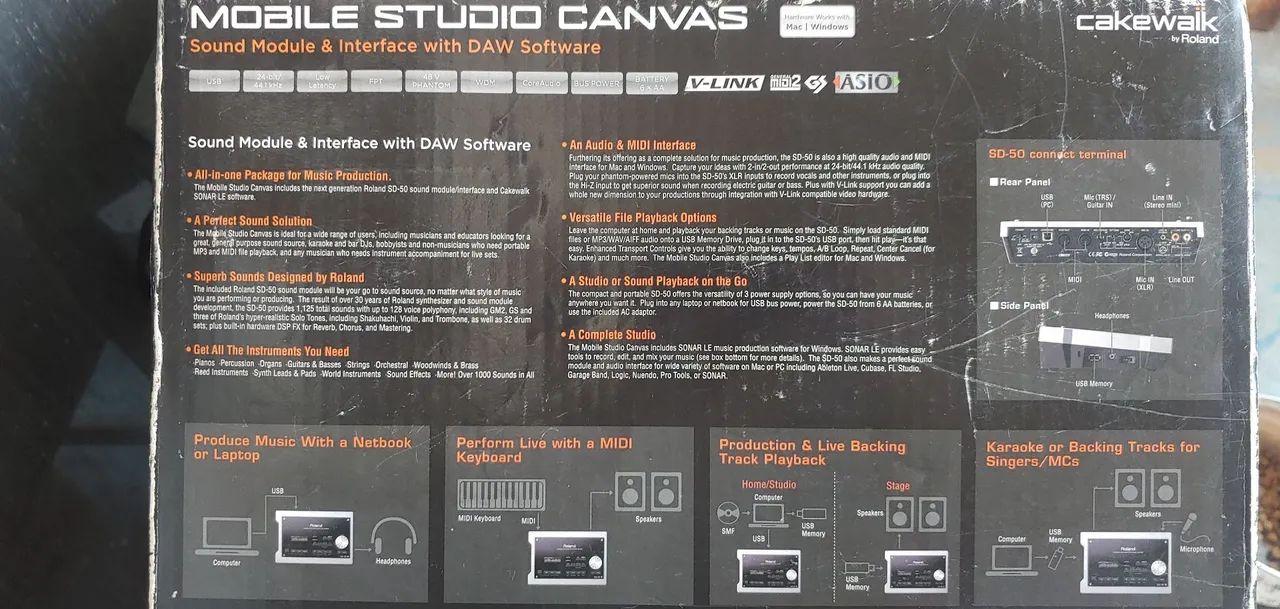 Roland mobile Studio cangas SD-50 - Foto 2