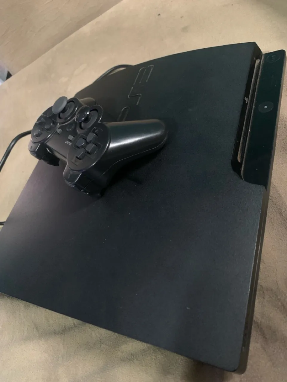 Console Ps3 ultra slim rouge cech-4204c avec manette et cables - Consoles