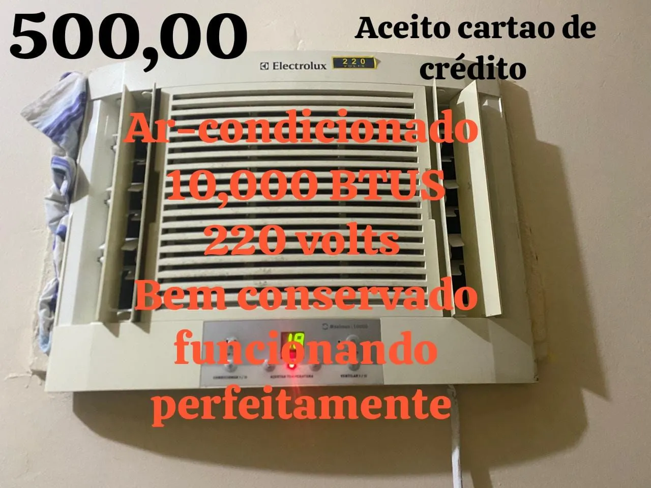 Ar-condicionado Electrolux 10.000 BTUs