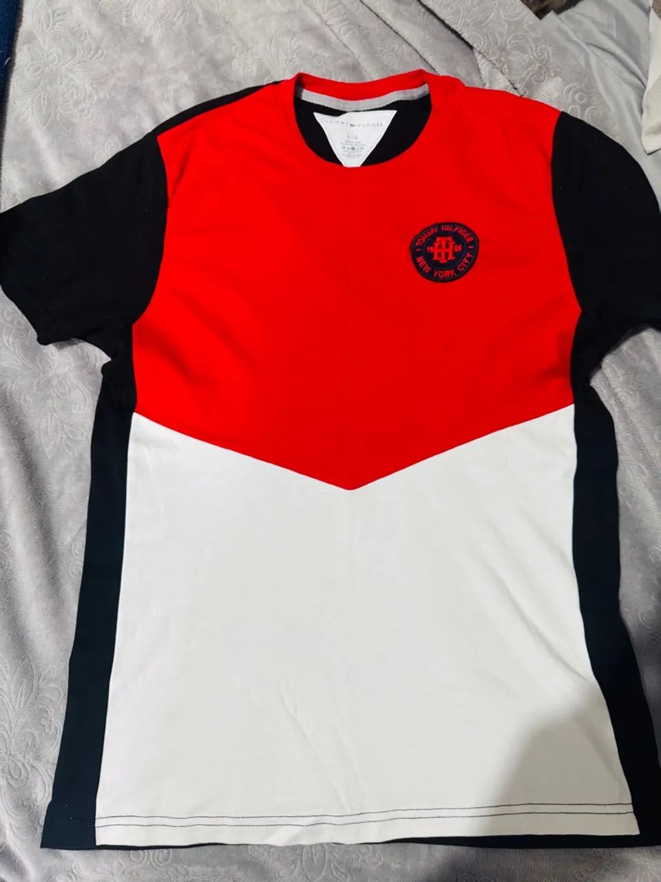 Camiseta Tommy Hilfiger Color Block - L