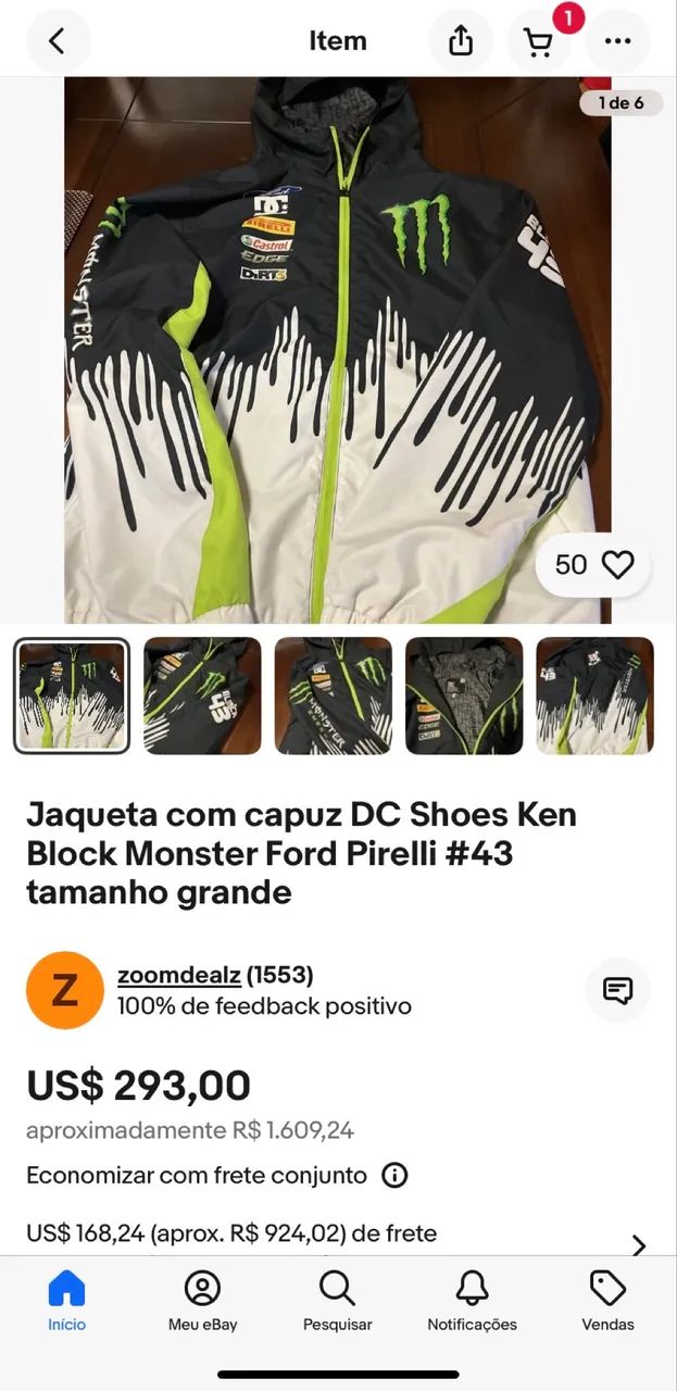 Jaqueta Dc Shoes Ken Block Ford Original - Foto 4