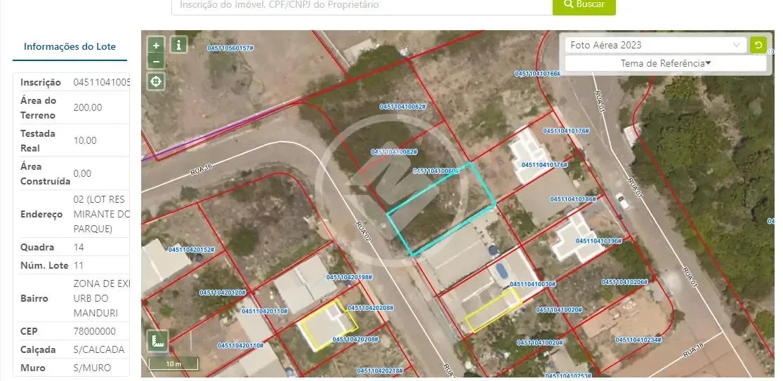 Lote no Residencial Mirante do Parque com 200 m² R$73.500,00 codigo: 88423