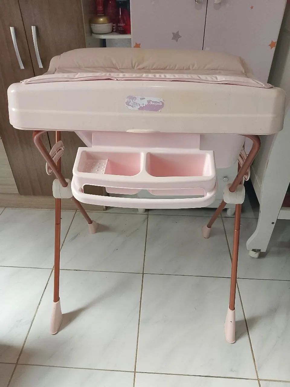 Banheira para Bebê com Trocador e Suporte - Foto 3