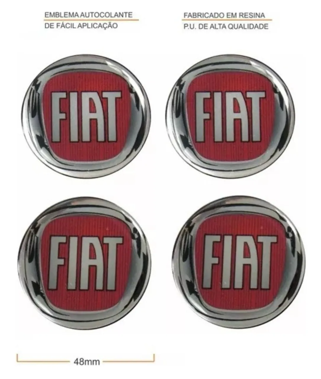 Jogo Calota (c/emblema) Aro 16 Fiat Toro 2017 18 19 20 21