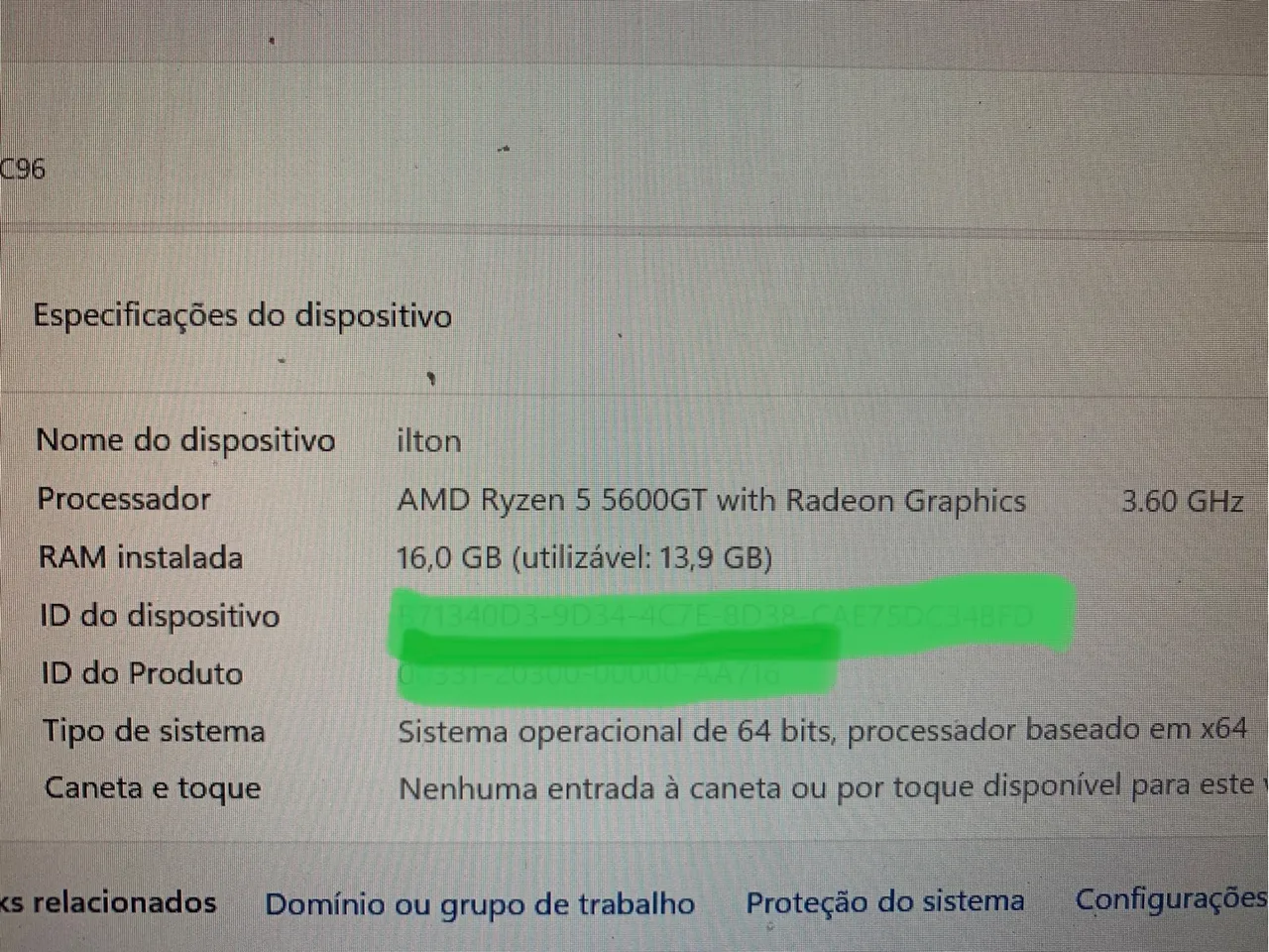 - Ryzen 5 5600GT com 16GB RAM