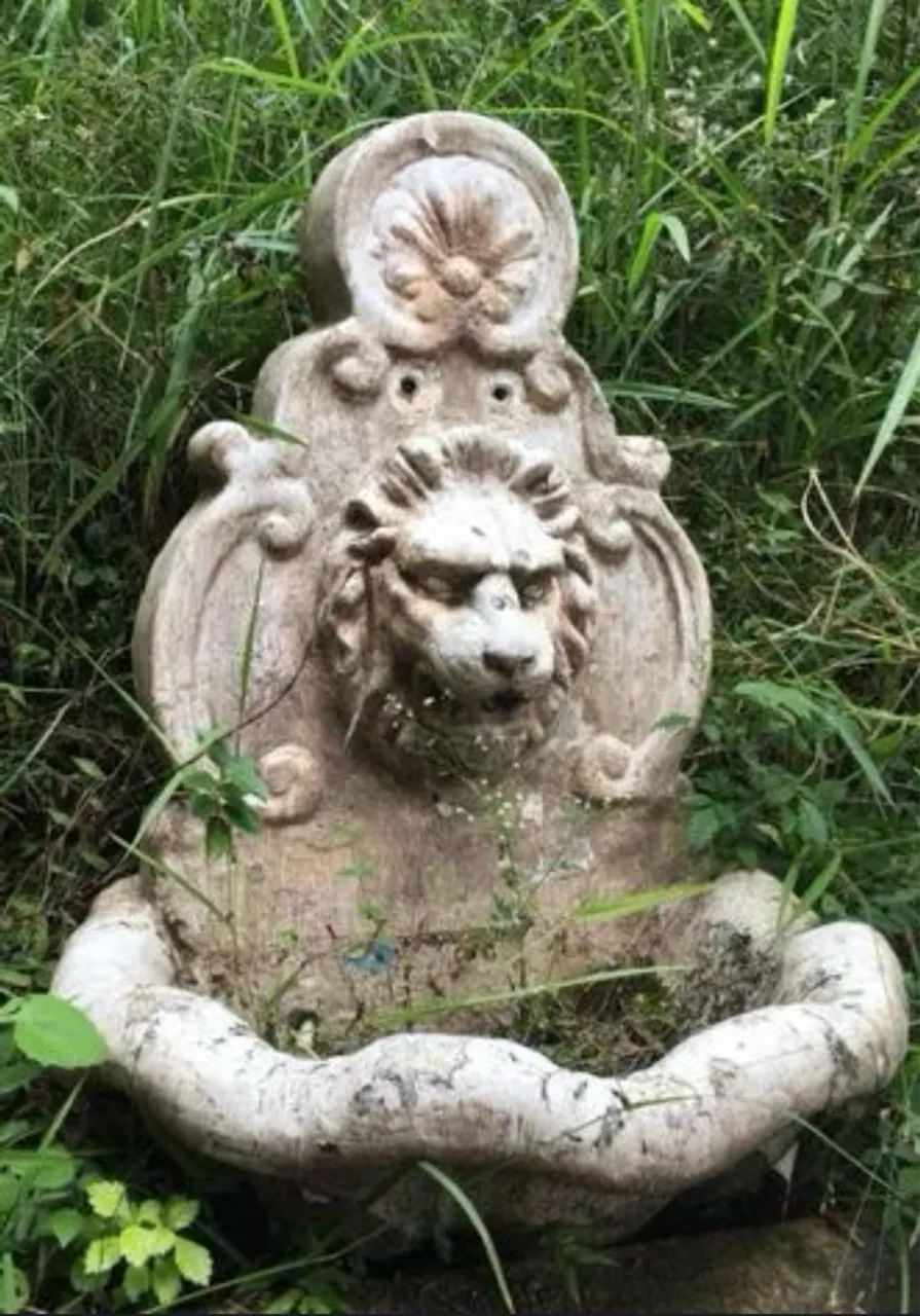 Grande fonte Cabeça de Leão em concreto - Foto 5