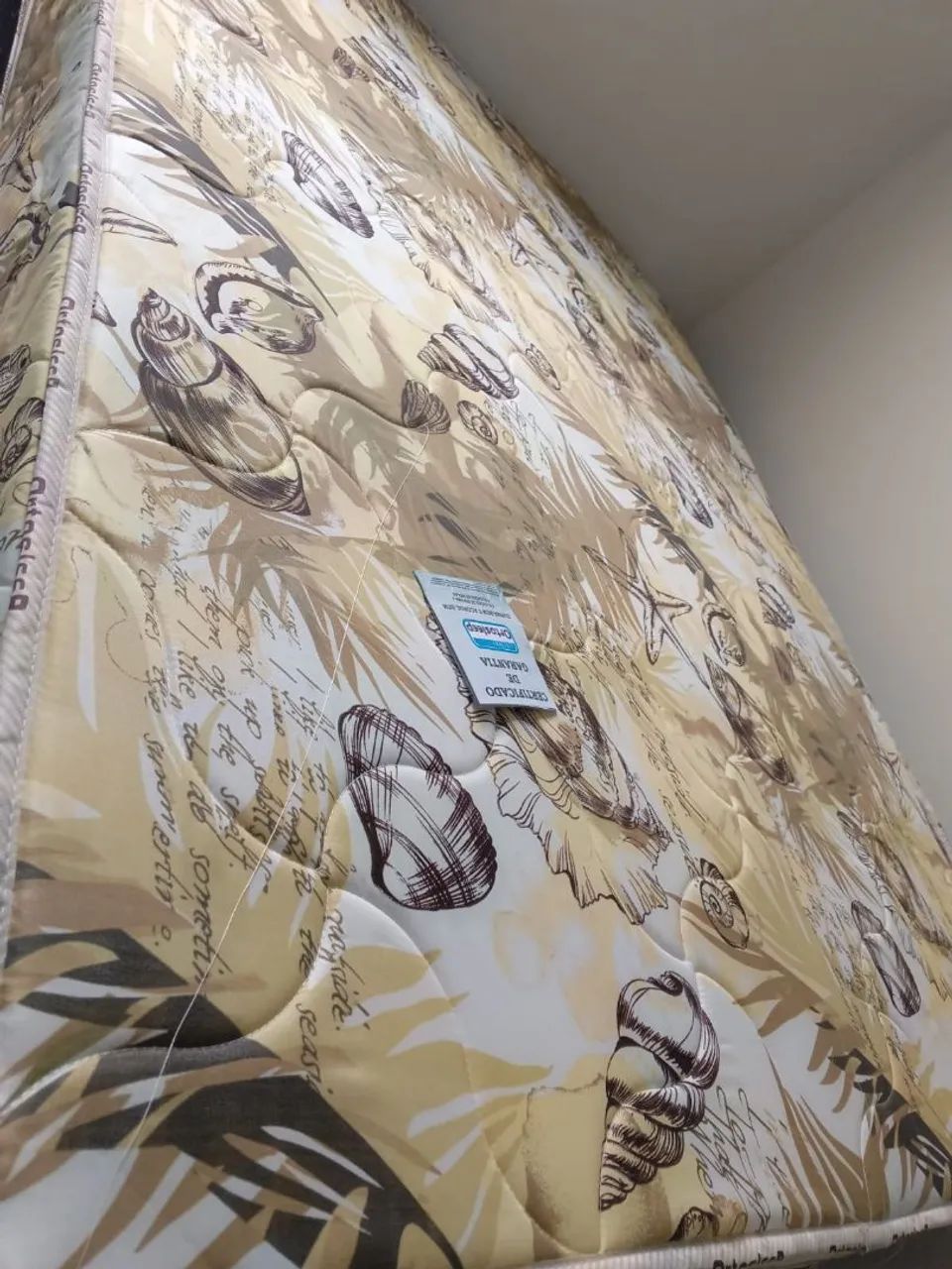 Cama box conjugada com 7 cm de espuma selada de 28 entrego hoje