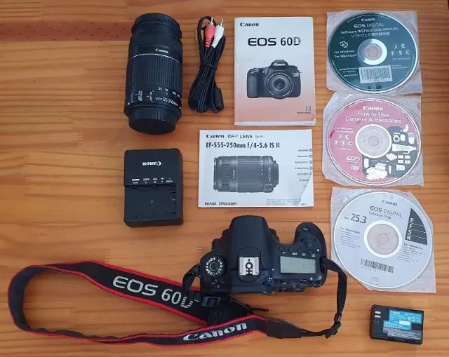 Kit Canon EOS 60D + Lente EF-S 55-250mm IS II - Profissional Kit Canon EOS 60D + Lente EF-S 55-250mm IS II - Profissional