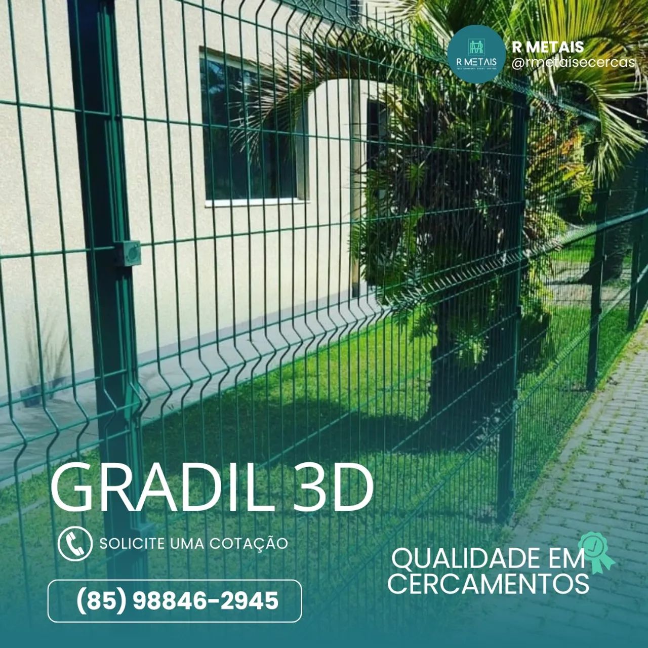 Gradil 3D - Segurança e Qualidade para seu Lar