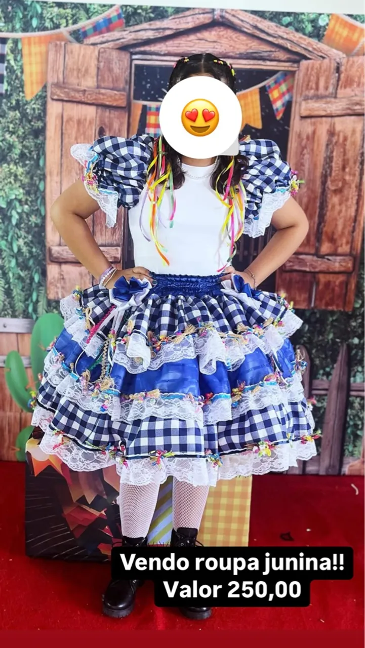 Vestido Junino Infantil