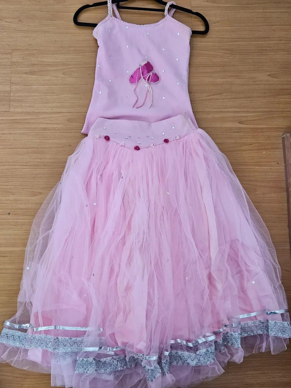 Figurino ballet rosa com acessórios  - Foto 2