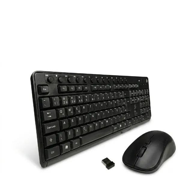 Kit Teclado Mouse Sem Fio 5+ Office KW-500 Multimidia - Foto 4