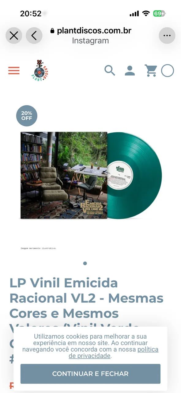 Disco de Vinil Emicida Racional