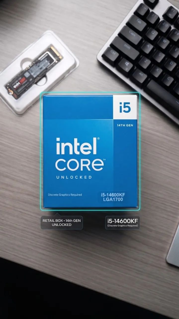 Processador Intel Core i5-14600KF - 16 Núcleos / 20 Threads 5.6 GHz - Foto 2