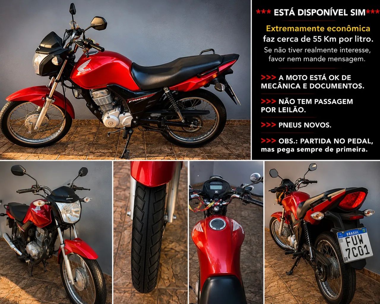 Vendo Fan 125 - Ano 2018
