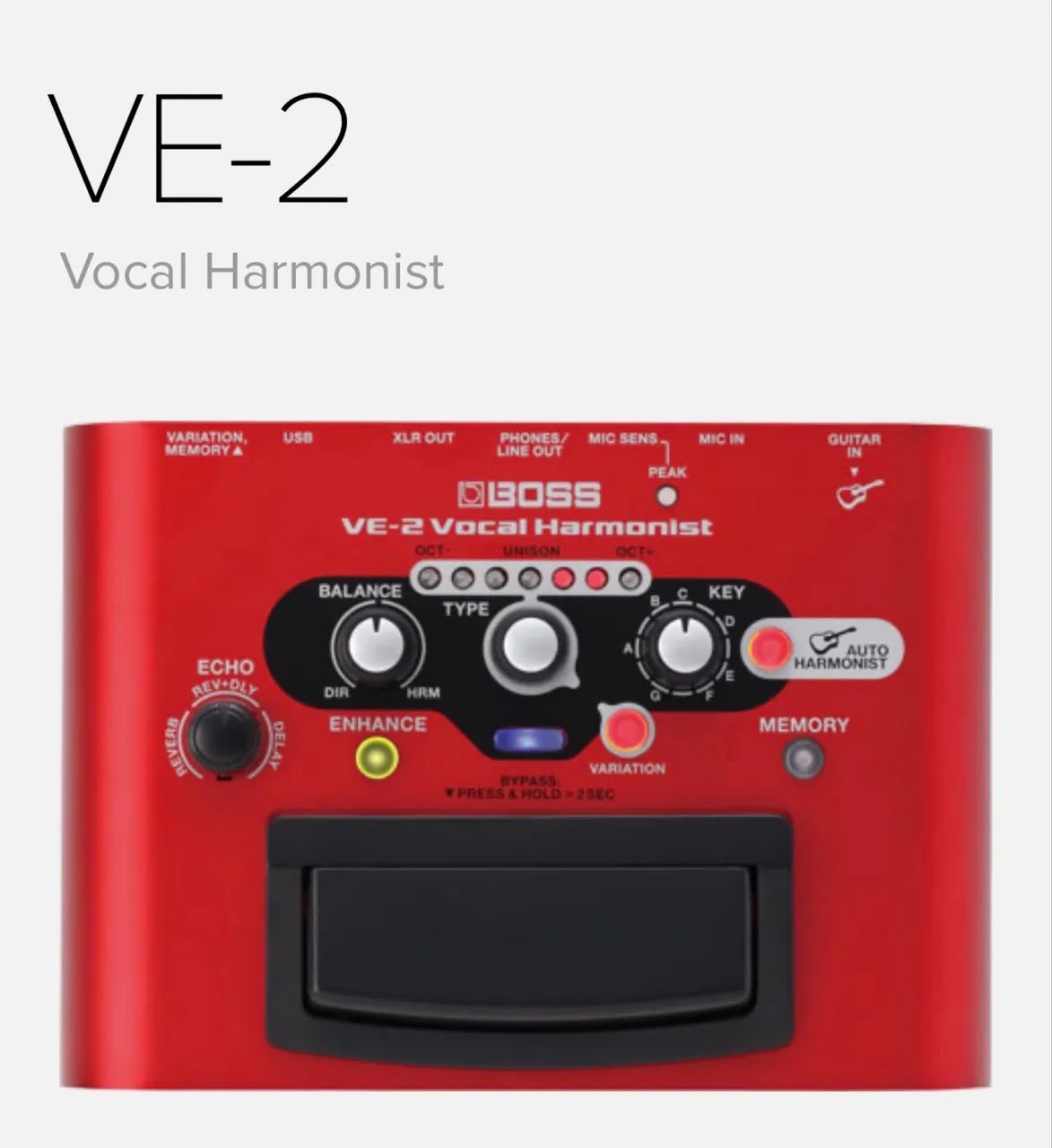 Boss VE-2 - Vocal Harmonits segue os acordes do violão - Foto 3