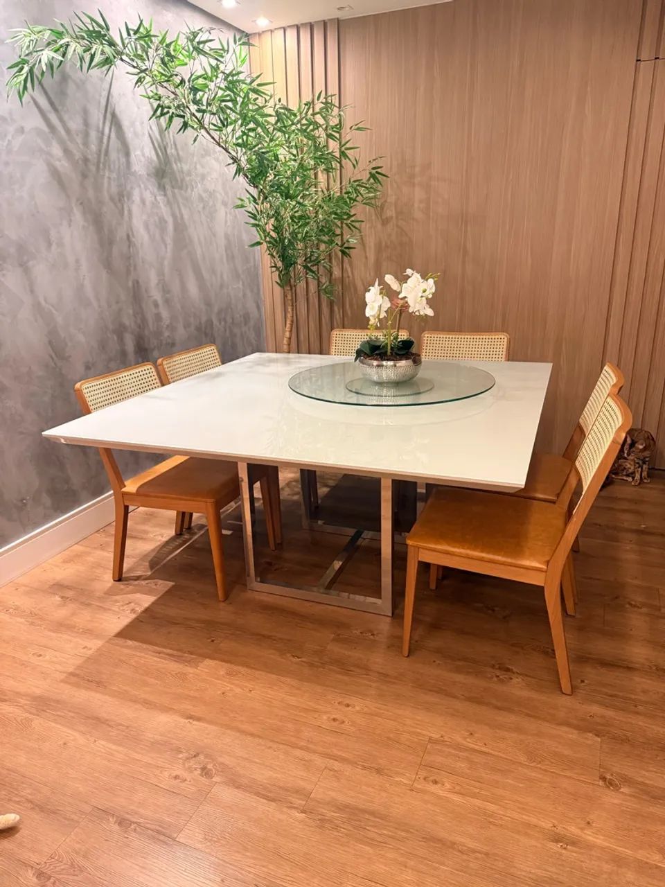 Mesa de jantar quadrada 150x150