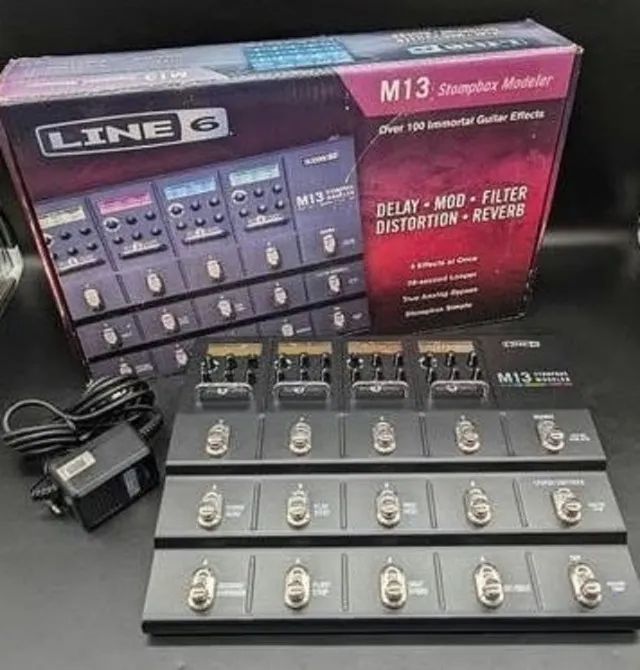 Pedaleira Line 6 M13 Stompbox Multi Efeitos Com Looper - Foto 5