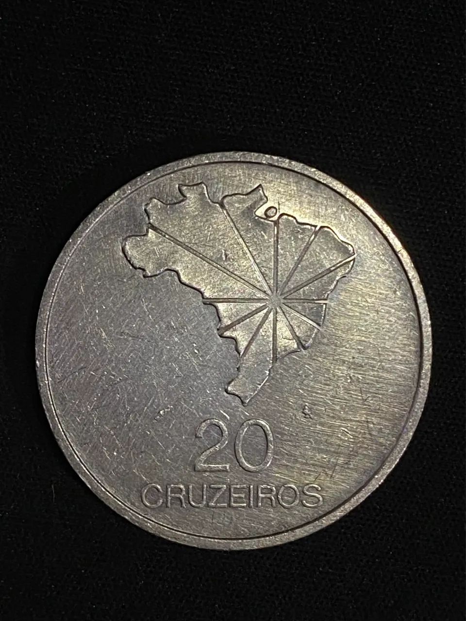 Moedas de prata - 1 e 50 Francos e 20 Cruzeiros - Foto 4