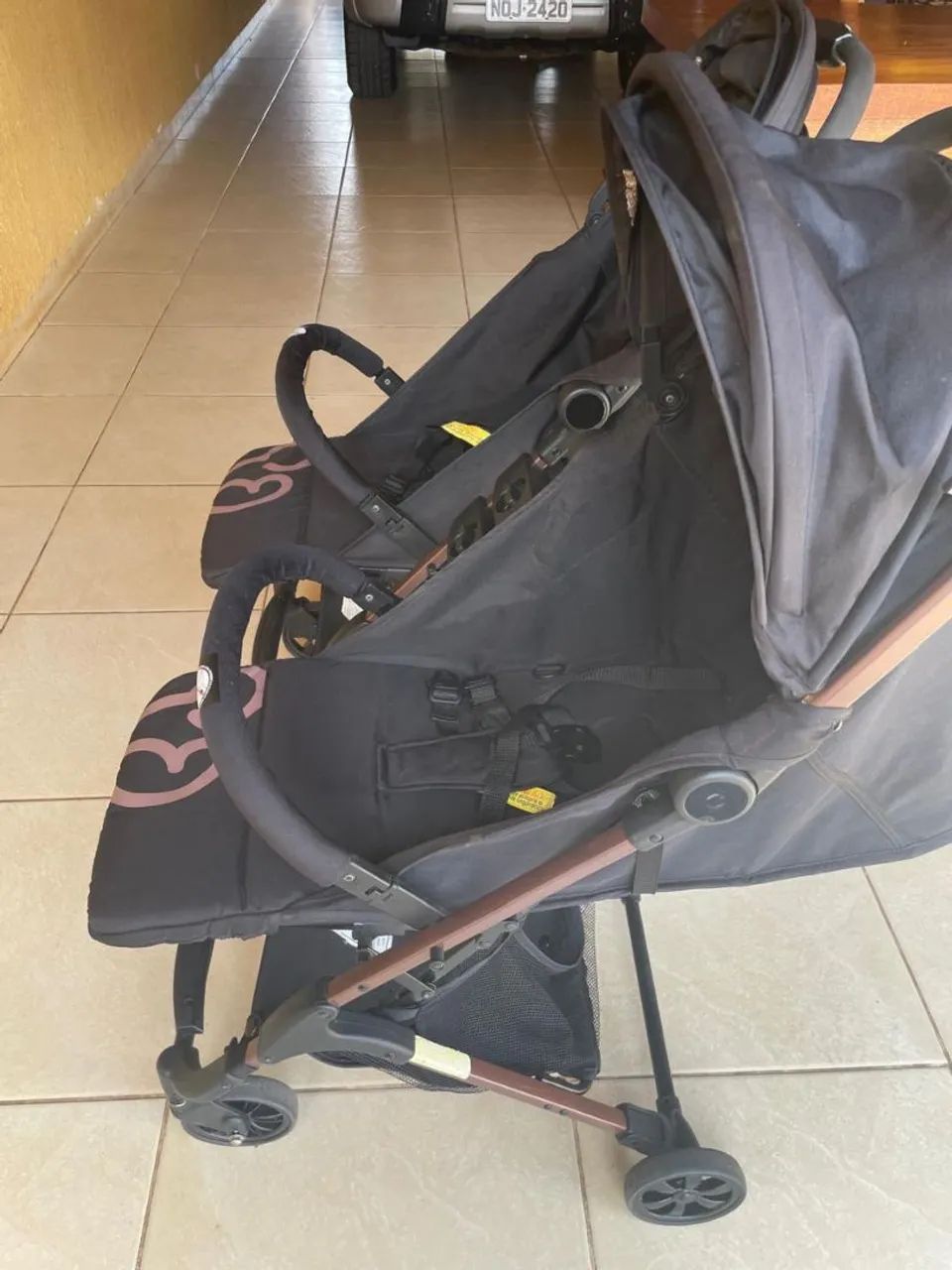 Carrinho para bebê gêmeos  - Foto 5