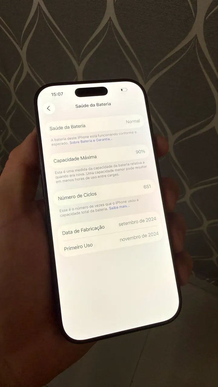 iPhone 16 Pro 128GB Preto - 90% Bateria - Excelente Estado - Foto 3