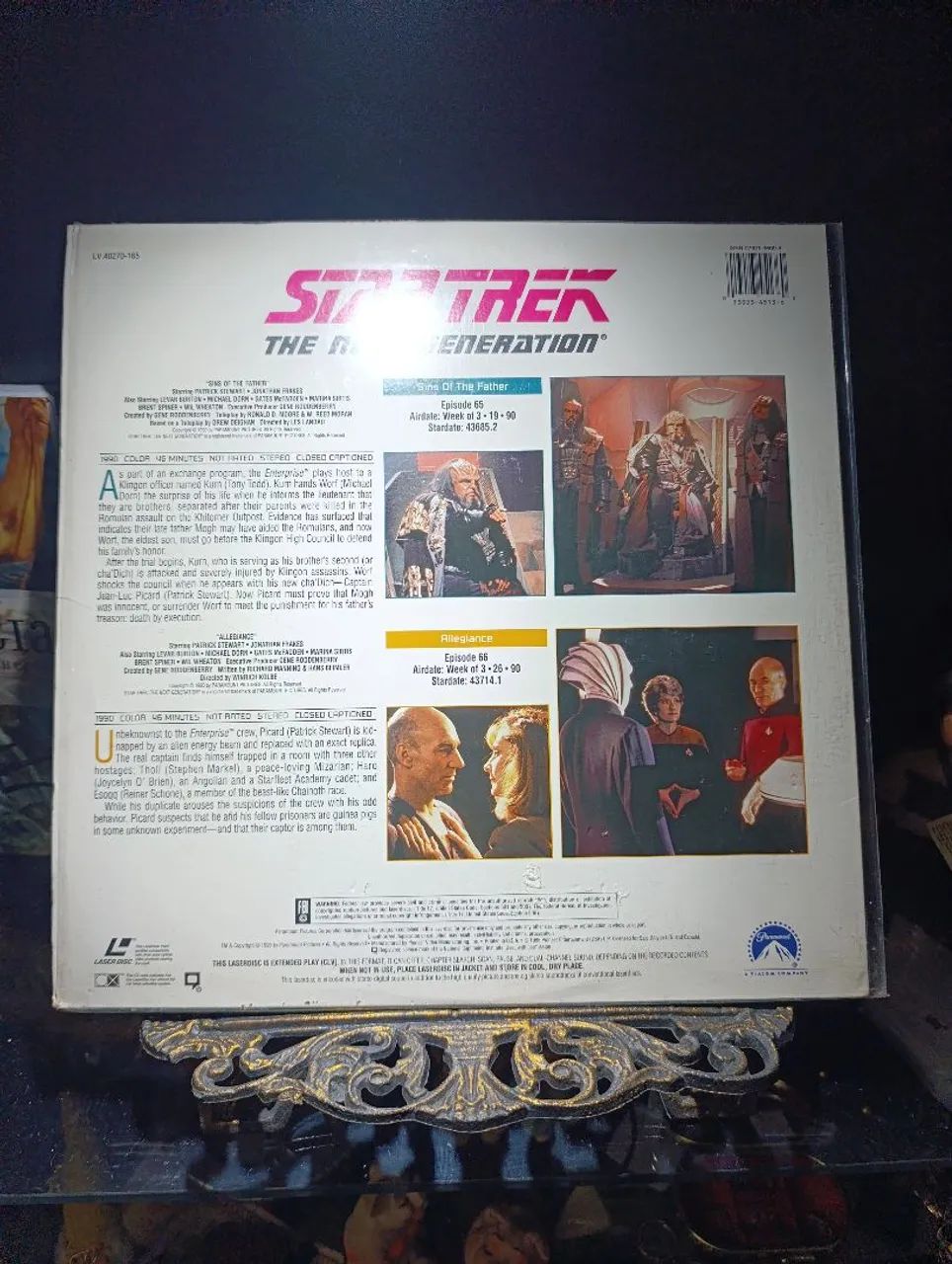  Laserdisc Star Trek The Next Generation 65 e 66 - Foto 2