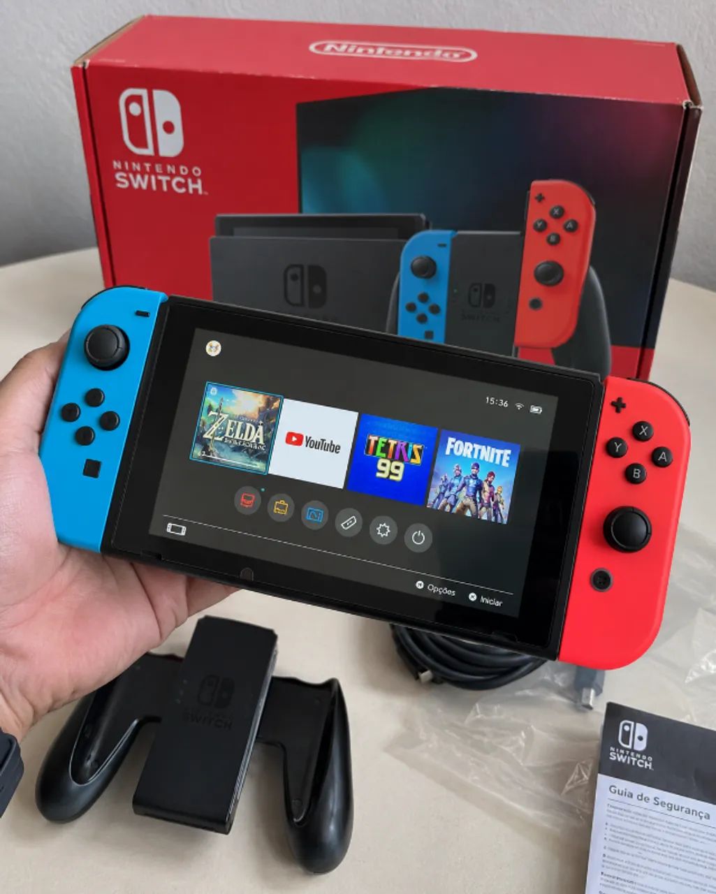 Nintendo Switch padrão HAC-001(-01) - Consoles de Vídeo Game