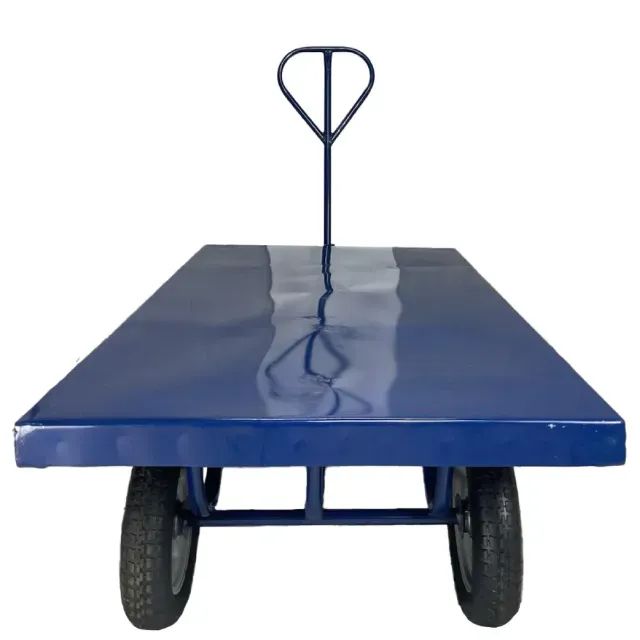 Carro Plataforma com Tampo em Aço 450kg C-128-d - Foto 4