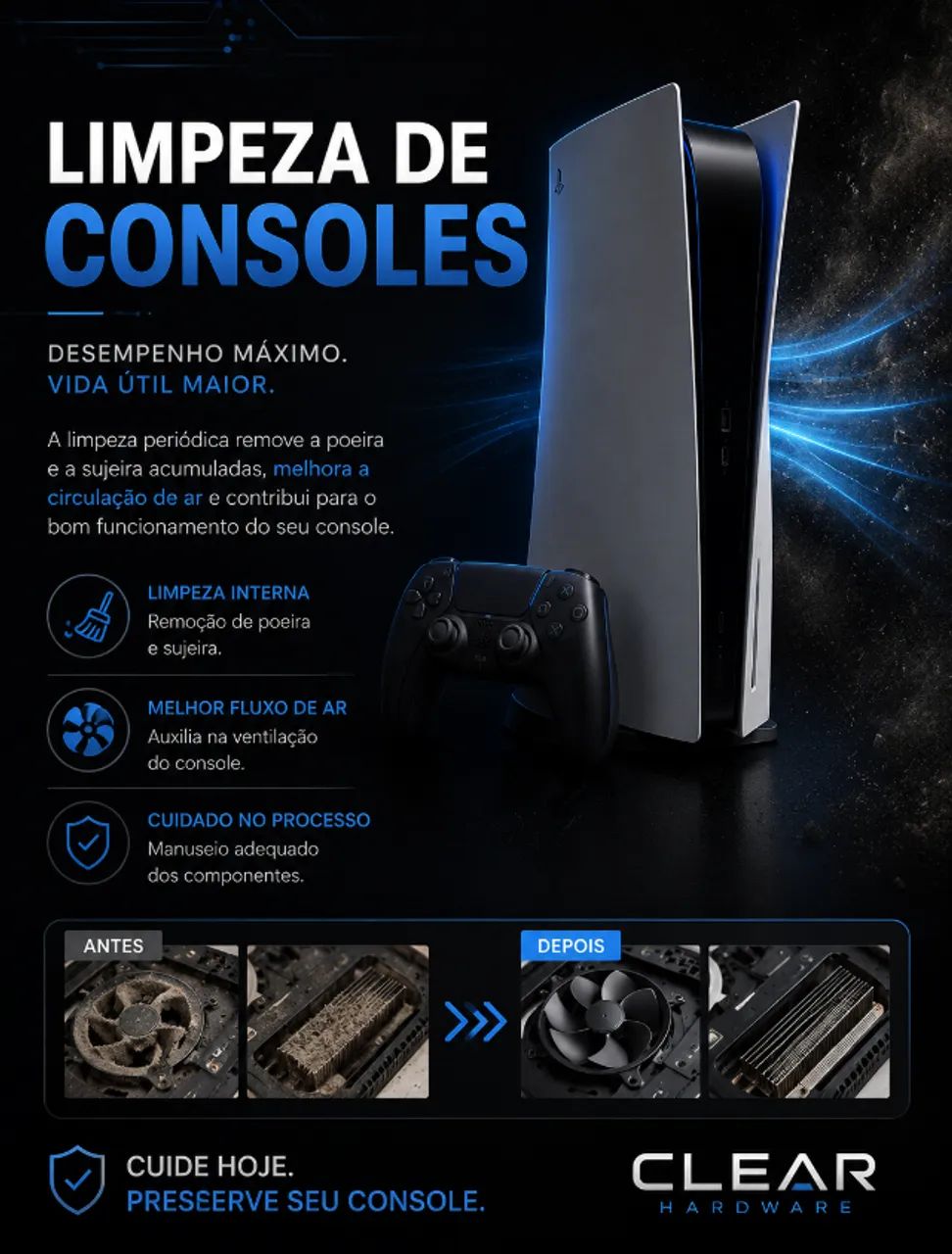 Limpeza Preventiva de Consoles