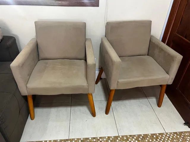 2 poltronas suede