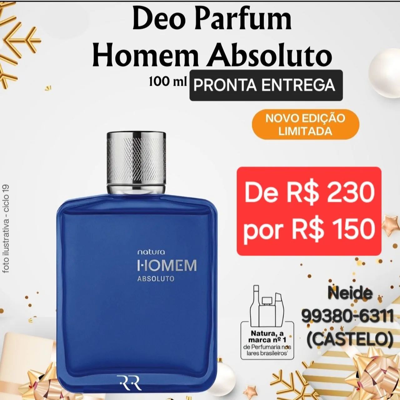 Perfume Masculino Natura Homem Absoluto 