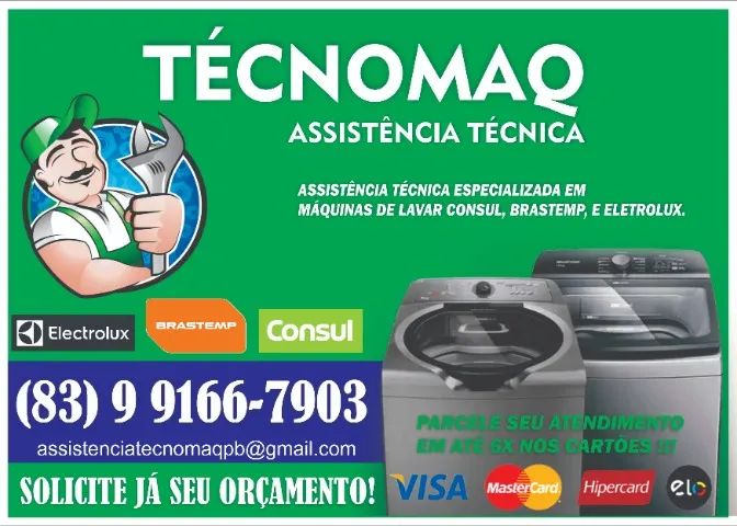 ASSISTÊNCIA TÉCNICA EM MAQUINAS DE LAVAR 