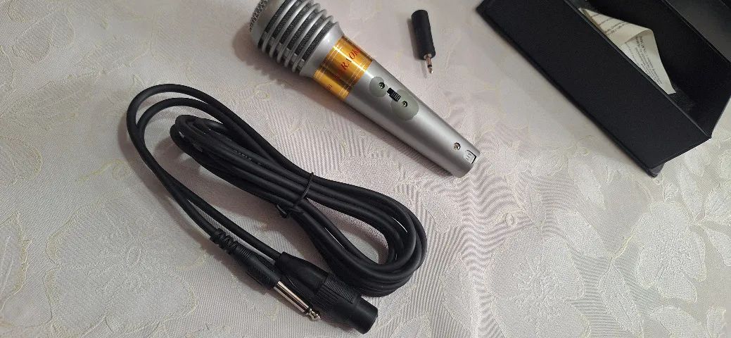 Microfone Profissional Dinâmico KARAOKE HS-993 - Foto 3