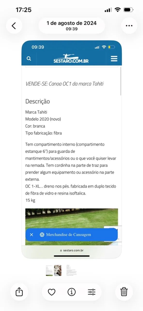Canoa OC1 Tahiti - Foto 4