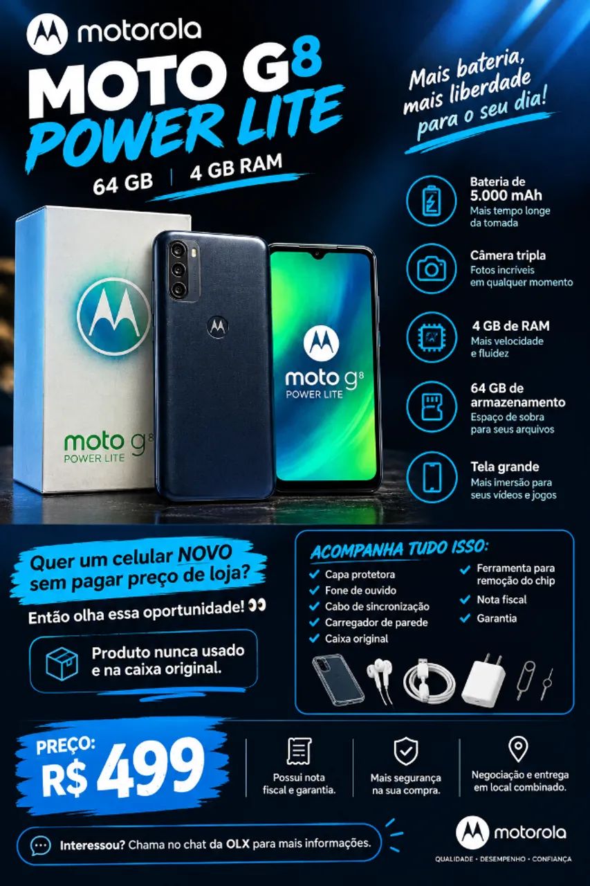 MOTO G8 POWER LITE 64GB | 4GB RAM