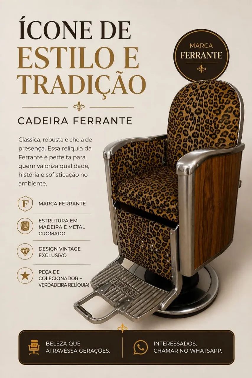 CADEIRA FERRANTE À VENDA R$ 2.000,00