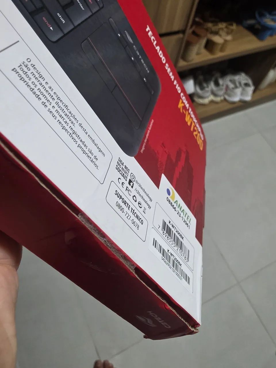TECLADO sem fio com touchpad C3tech - Foto 2