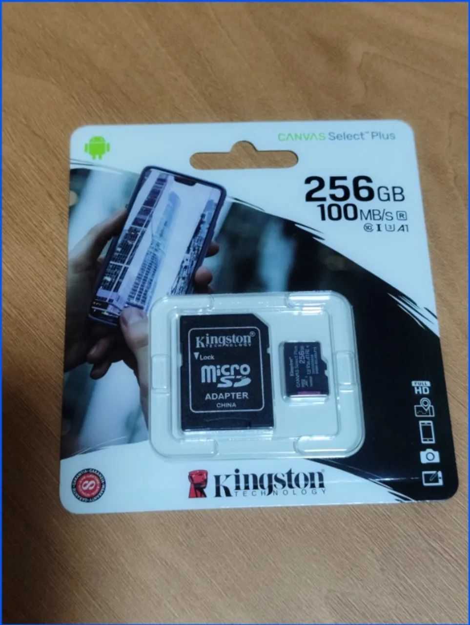 memória micro sd kingston 256gb canvas select plus original Lacrado