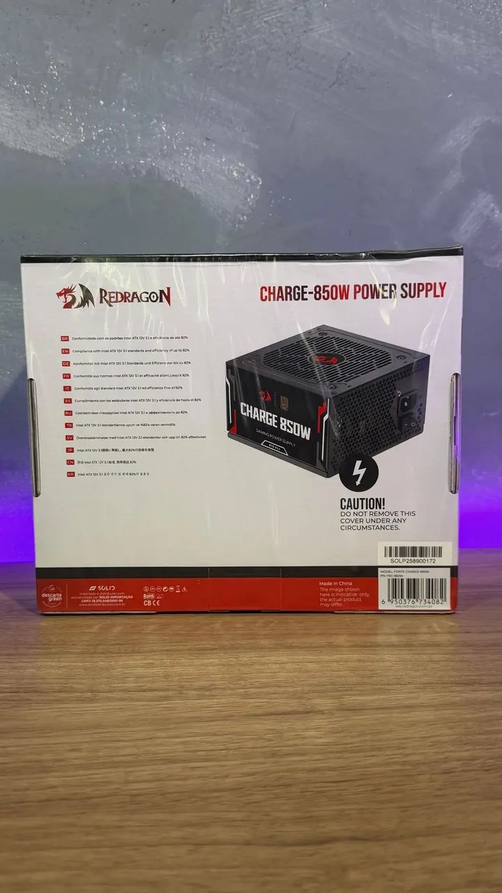Fonte Redragon 850W 80 Plus Bronze - Foto 2
