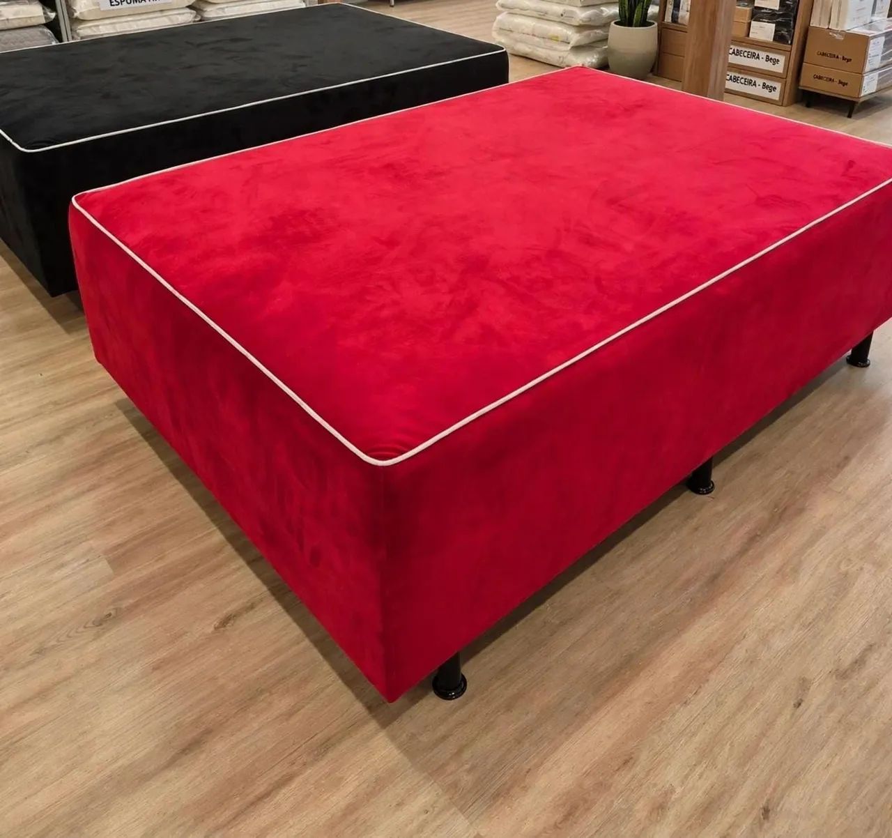 Cama box casal nova bem macia 