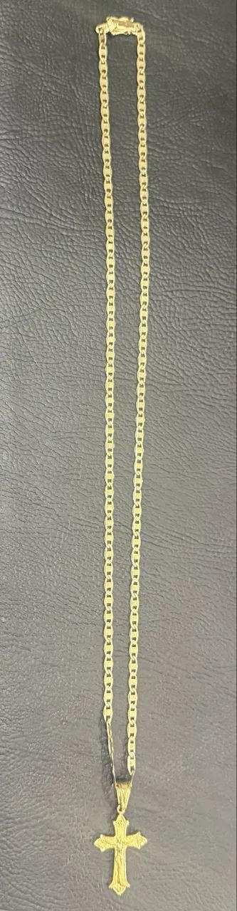 CORDÃO DE PRATA 925 BANHADO COM 10MM DE OURO - Foto 2