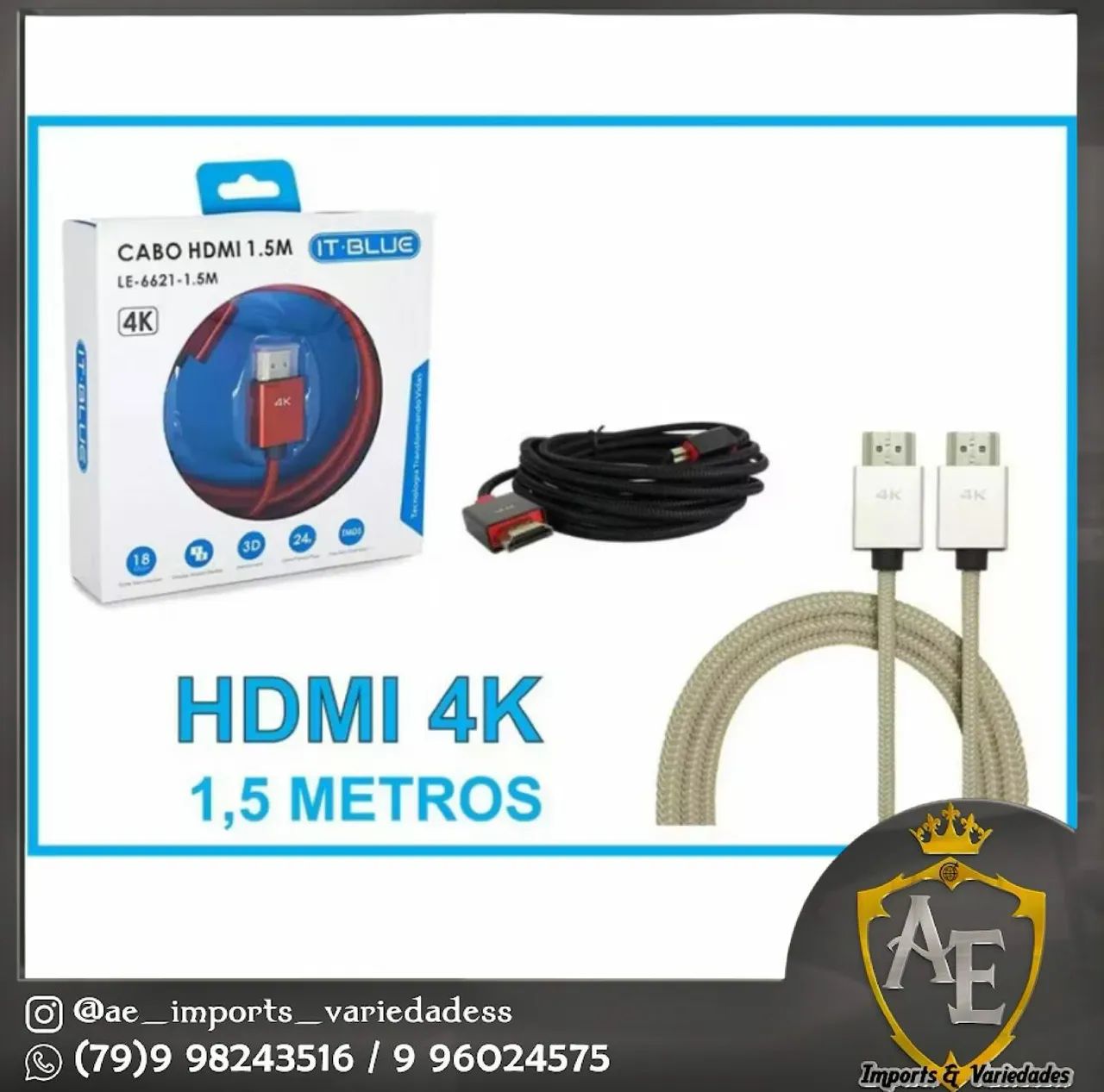 Cabo HDMI 1,5