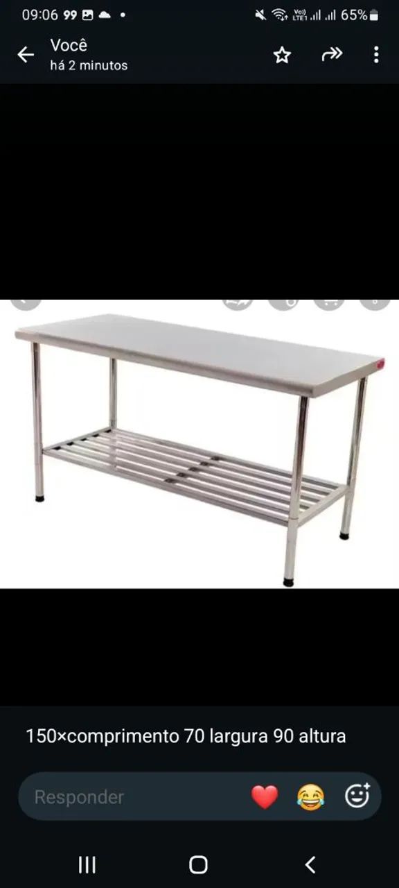 Mesa de inox 