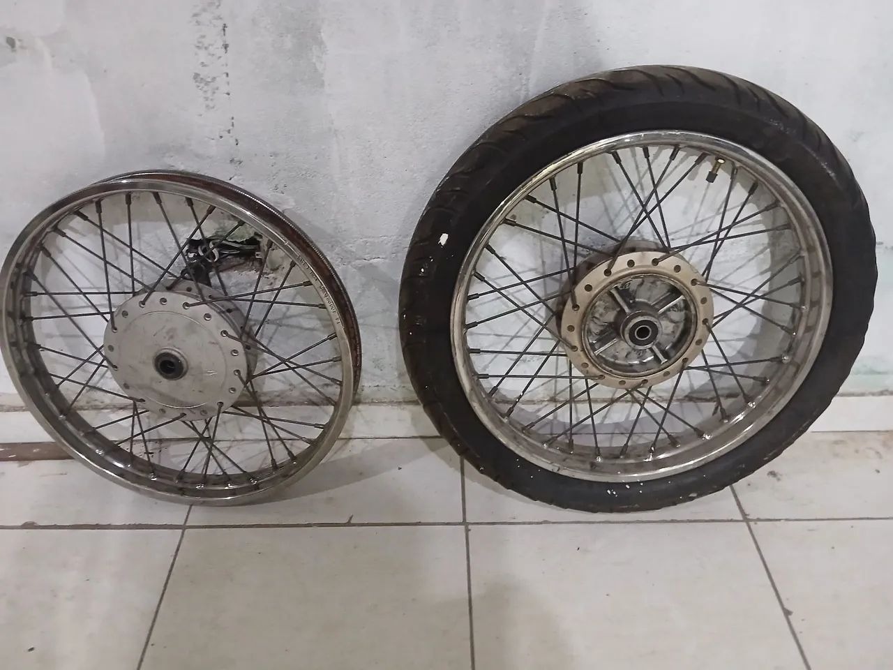 Rodas de ferro para moto - Foto 3