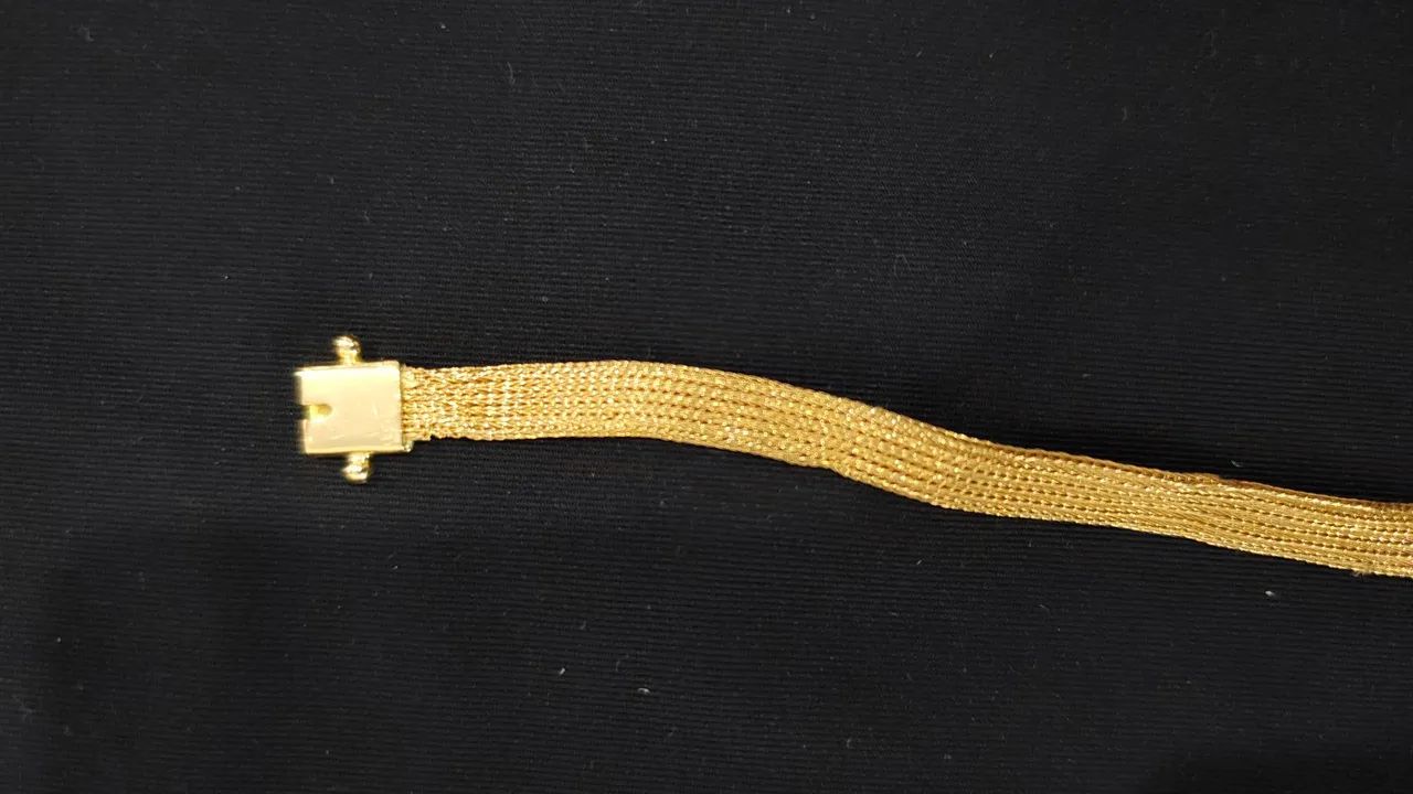 Vendo Pulseira máfia Italiana 18k, 21cm - Foto 4