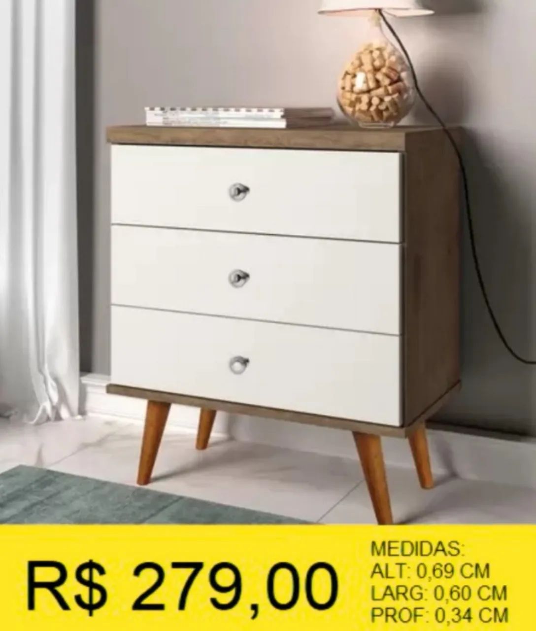 MESA DE CABECEIRA A PRONTA ENTREGA - Foto 2