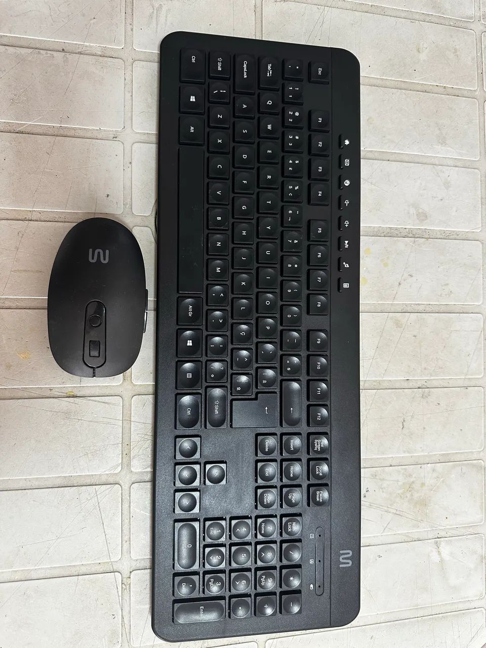 Teclado e Mouse Sem Fio Recarregáveis 