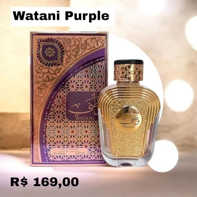 Perfume Árabe Watani Purple 100ml - Original e Lacrado!